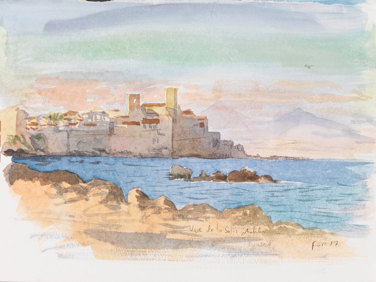 Antibes, 2017 (aguarela) de Christian Furr