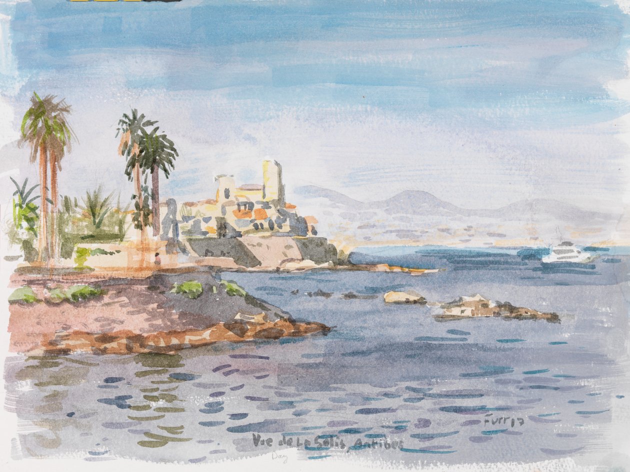 Antibes, 2017 (aguarela) de Christian Furr