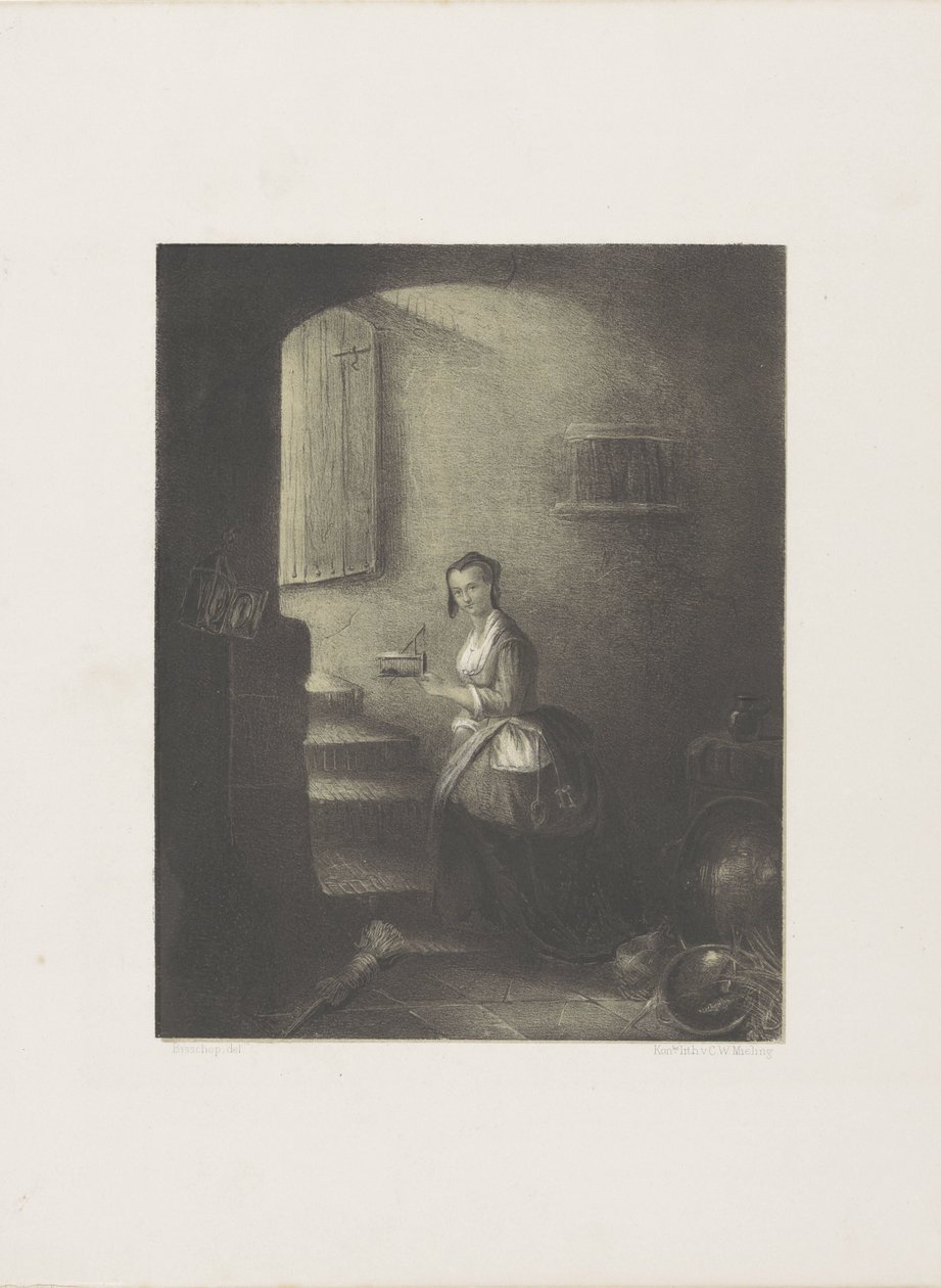 Mulher com ratoeira de Christoffel Bisschop