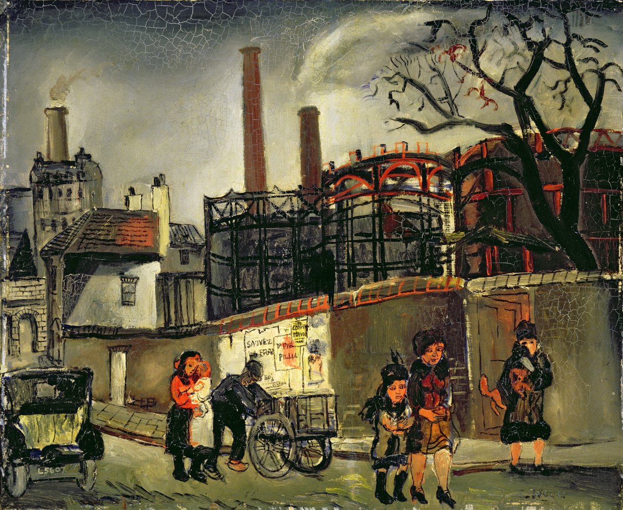 Street Scene em Paris, 1926 (diretoria) de Christopher Wood