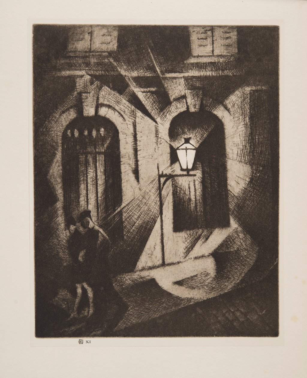 Noite sinistra de Paris, pub. 1929. de Christopher Richard Wynne Nevinson