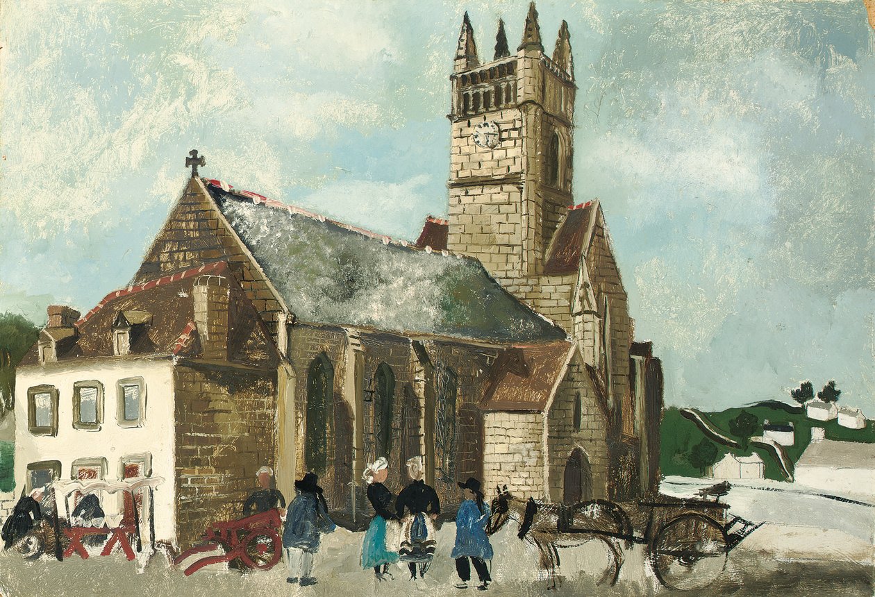 Igreja e Mercado, Bretanha de Christopher Wood