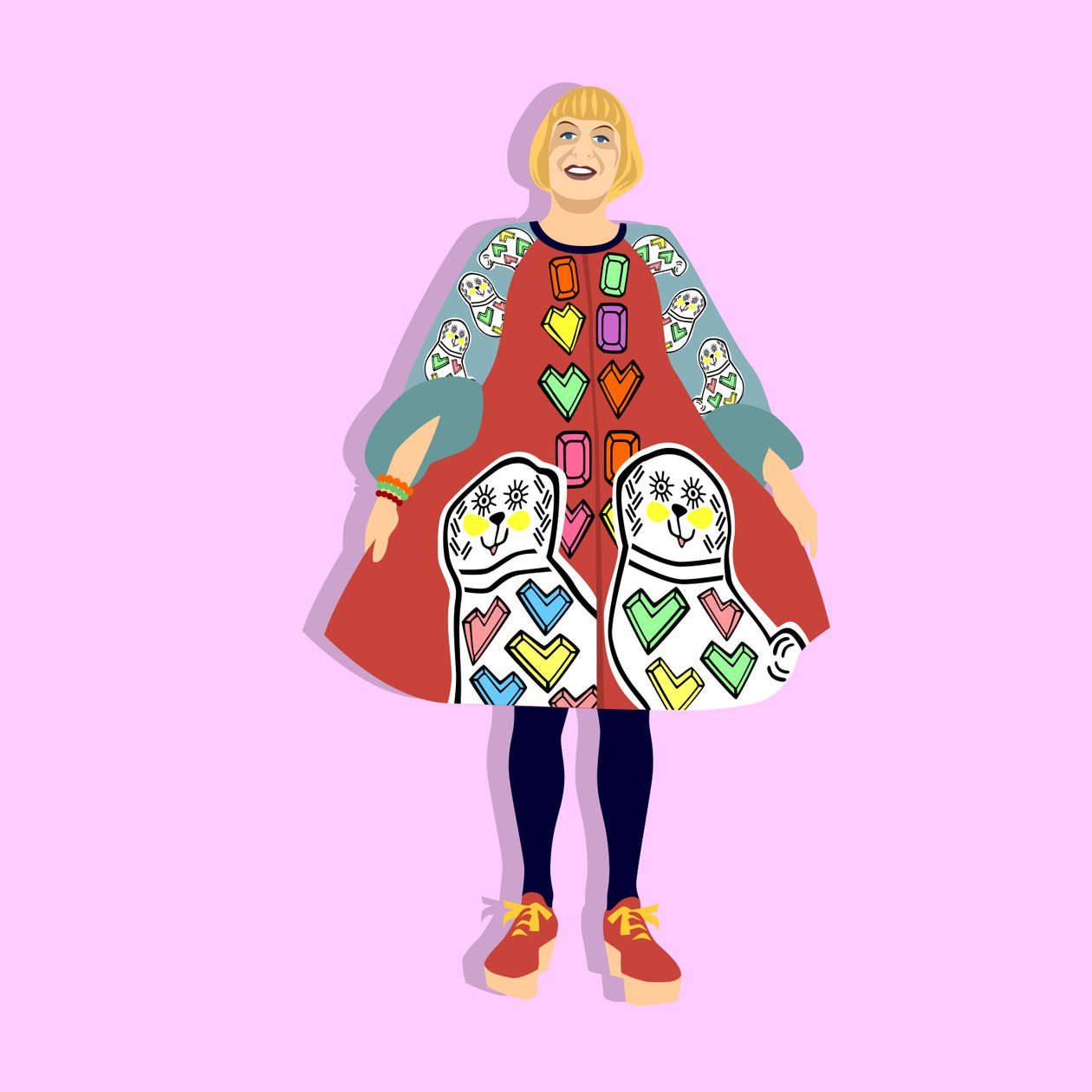 Retrato de Grayson Perry de Claire Huntley
