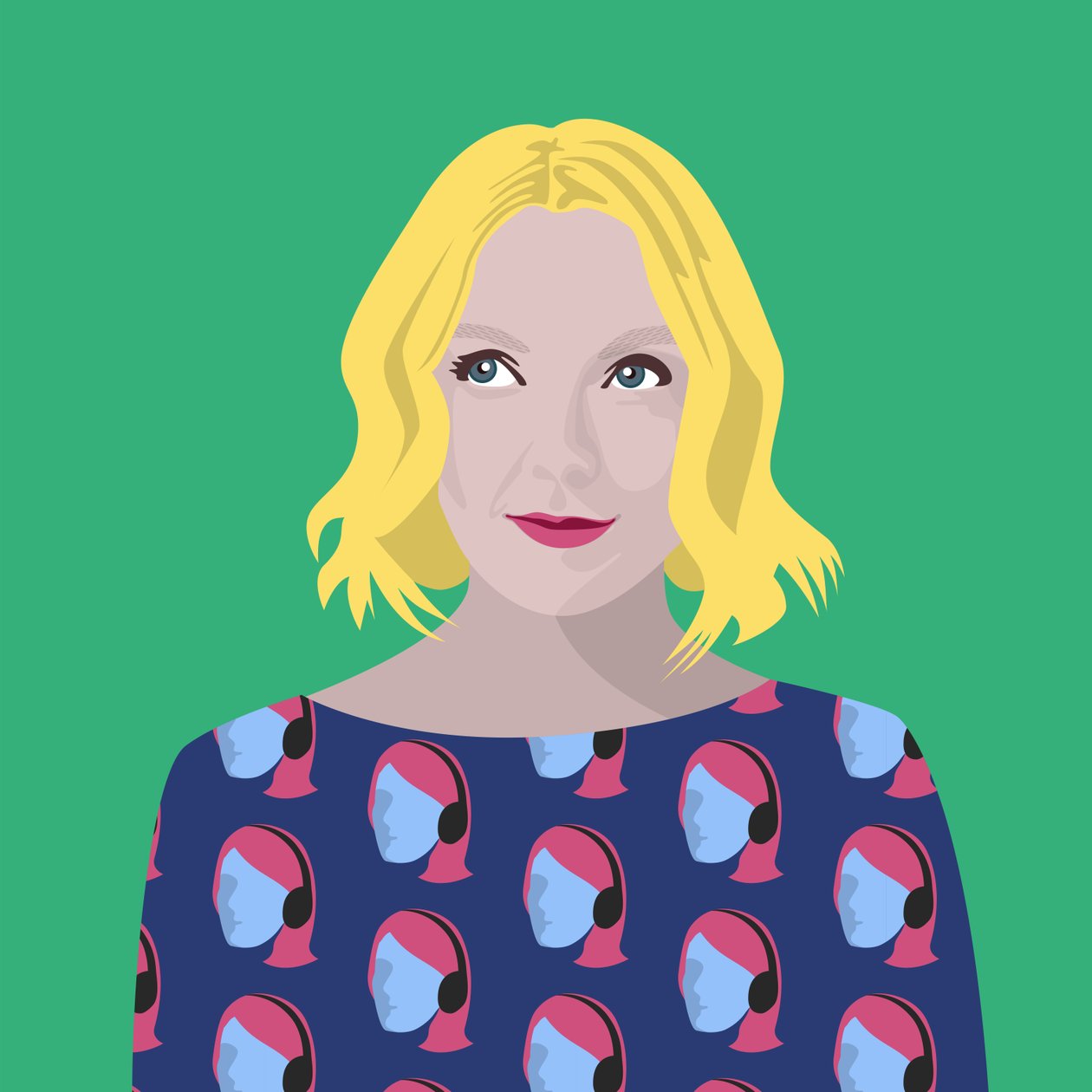 Retrato de Lauren Laverne de Claire Huntley