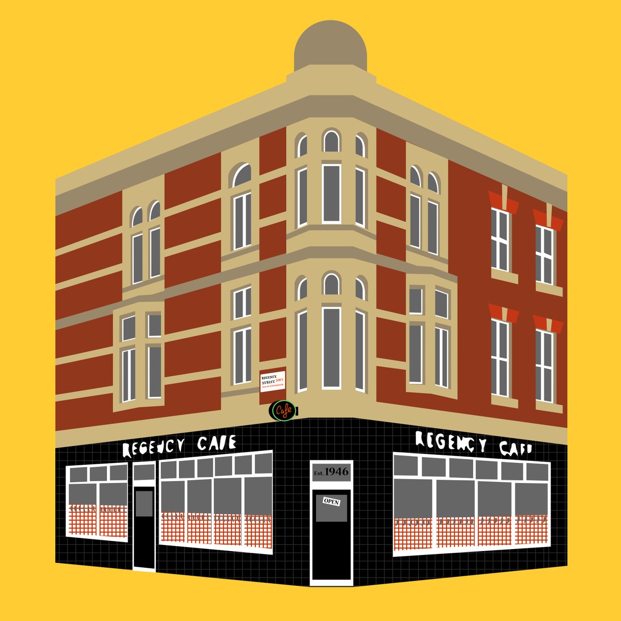 Regency Cafe, Westminster de Claire Huntley