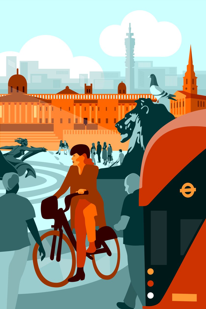 Trafalgar Square, Londres de Claire Huntley