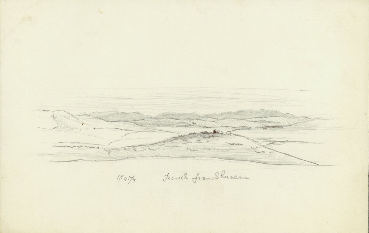 Jezreel de Shunem, 1874 de Claude Conder
