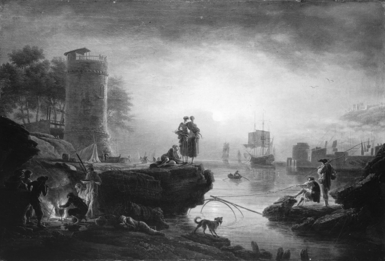 Porto ao nascer do sol de Claude Joseph Vernet