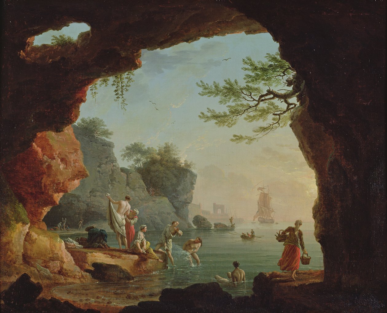 Os banhistas de Claude Joseph Vernet