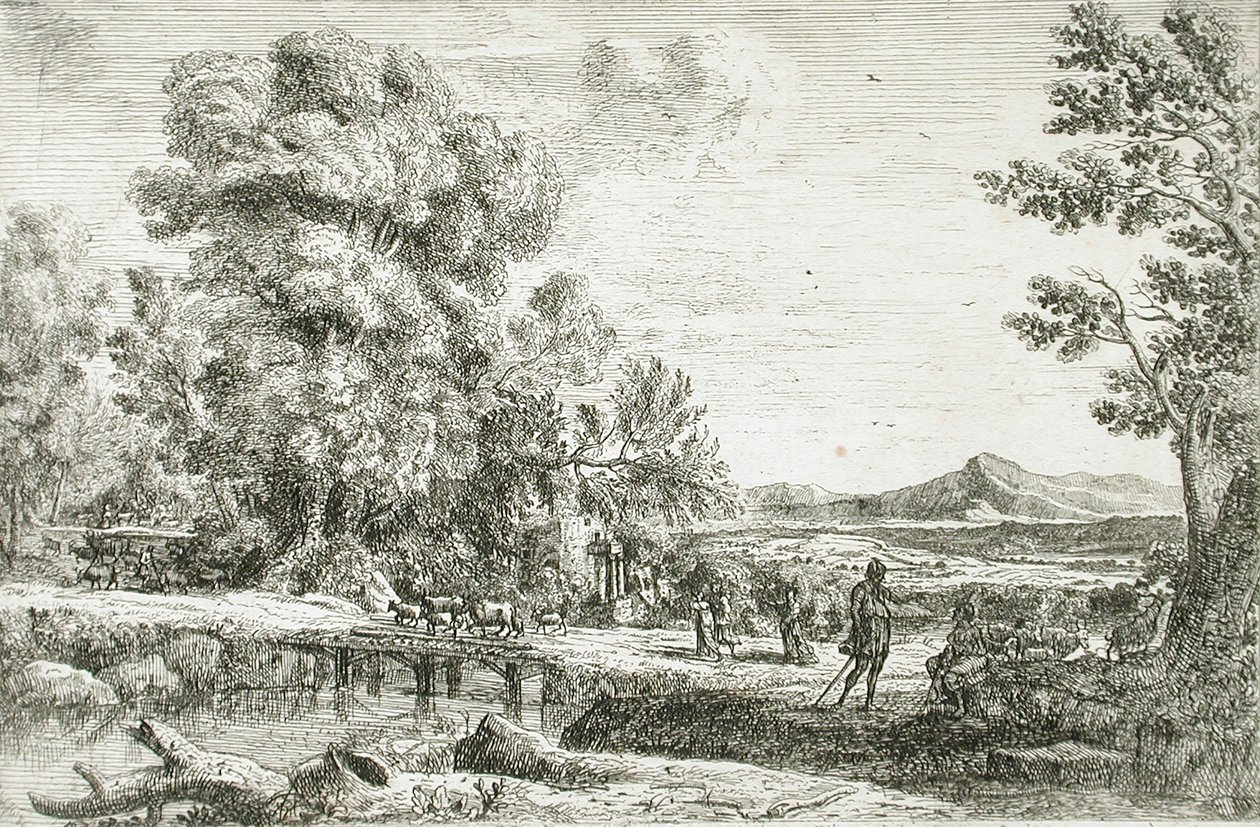 A ponte de madeira de Claude Lorrain