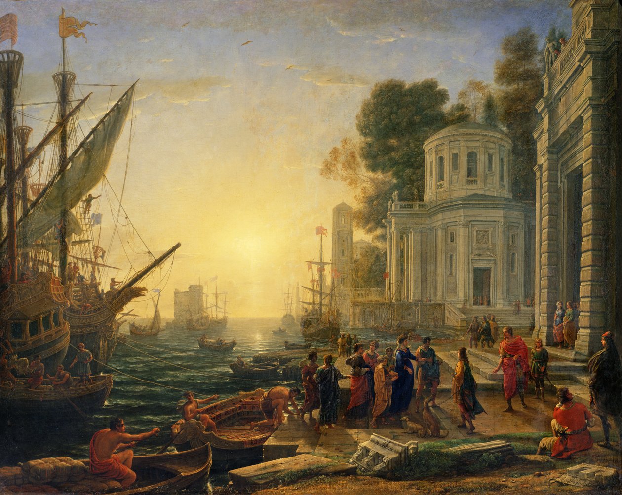 Desembarque de Cleópatra em Tarso, 1642 de Claude Lorrain