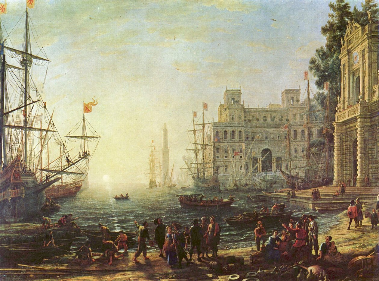 Porto com a Villa Medici de Claude Lorrain