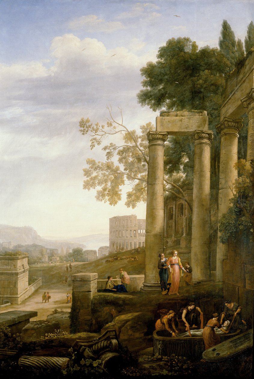 Paisagem com o funeral de Santa Serapia de Claude Lorrain