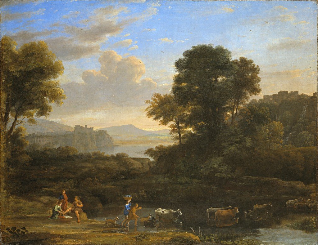 Paisagem pastoral de Claude Lorrain