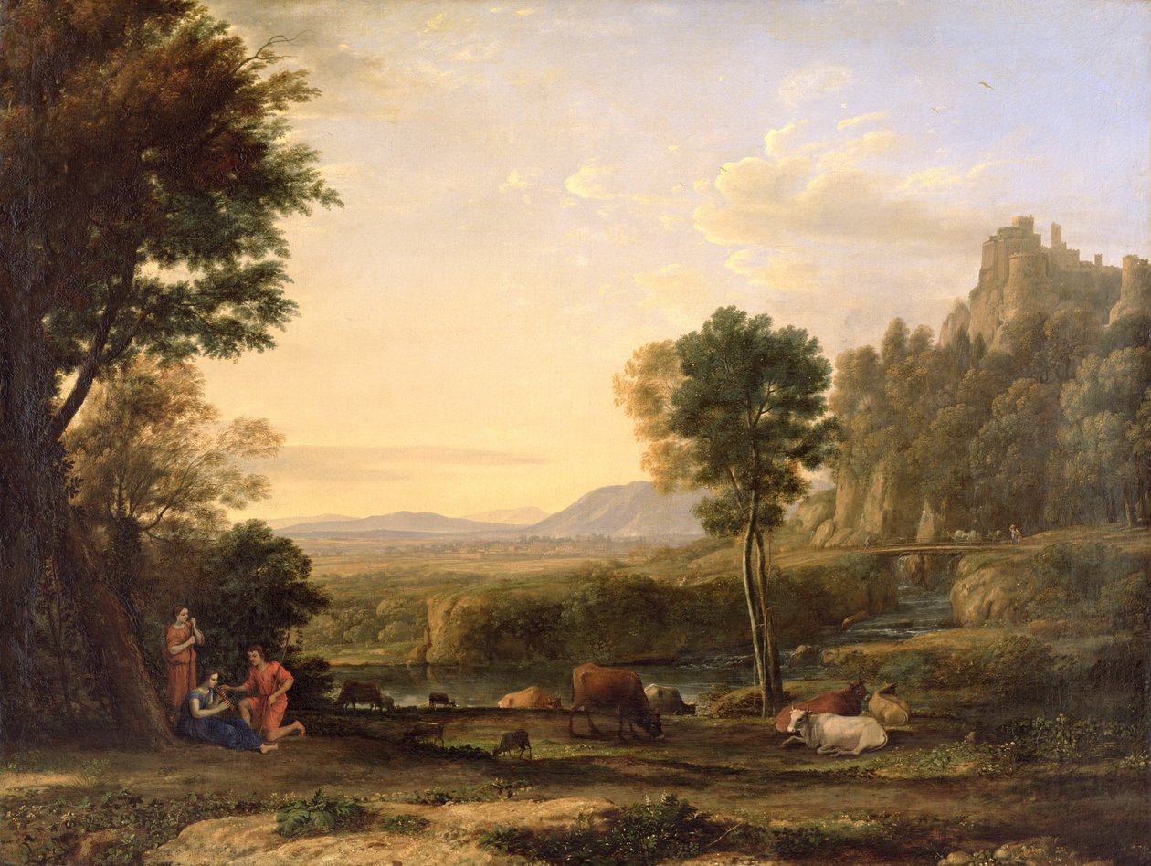 Paisagem pastoral, 1645 de Claude Lorrain