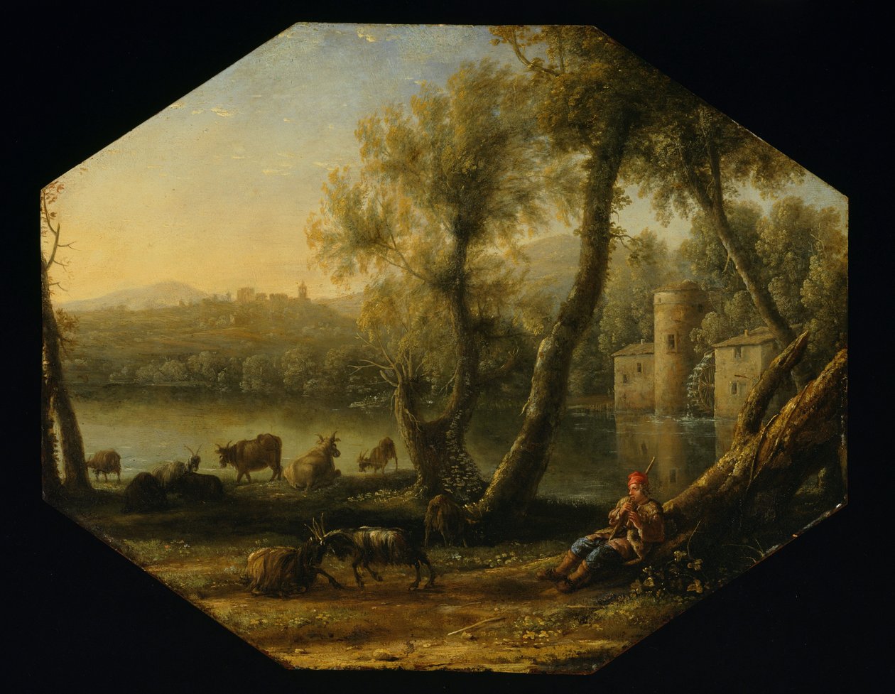 Paisagem pastoral de Claude Lorrain
