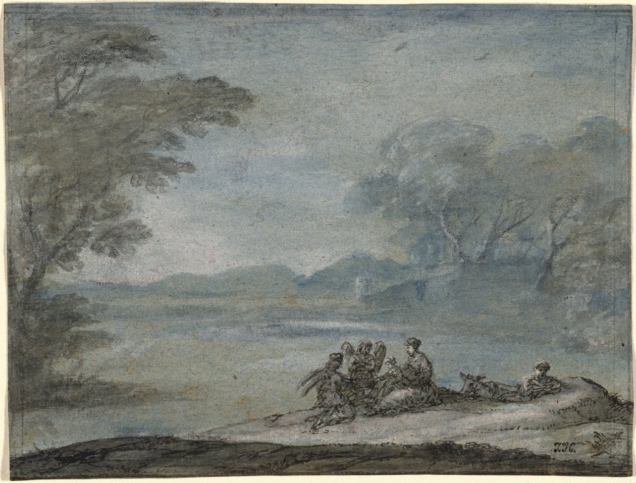 O resto da fuga para o Egito de Claude Lorrain