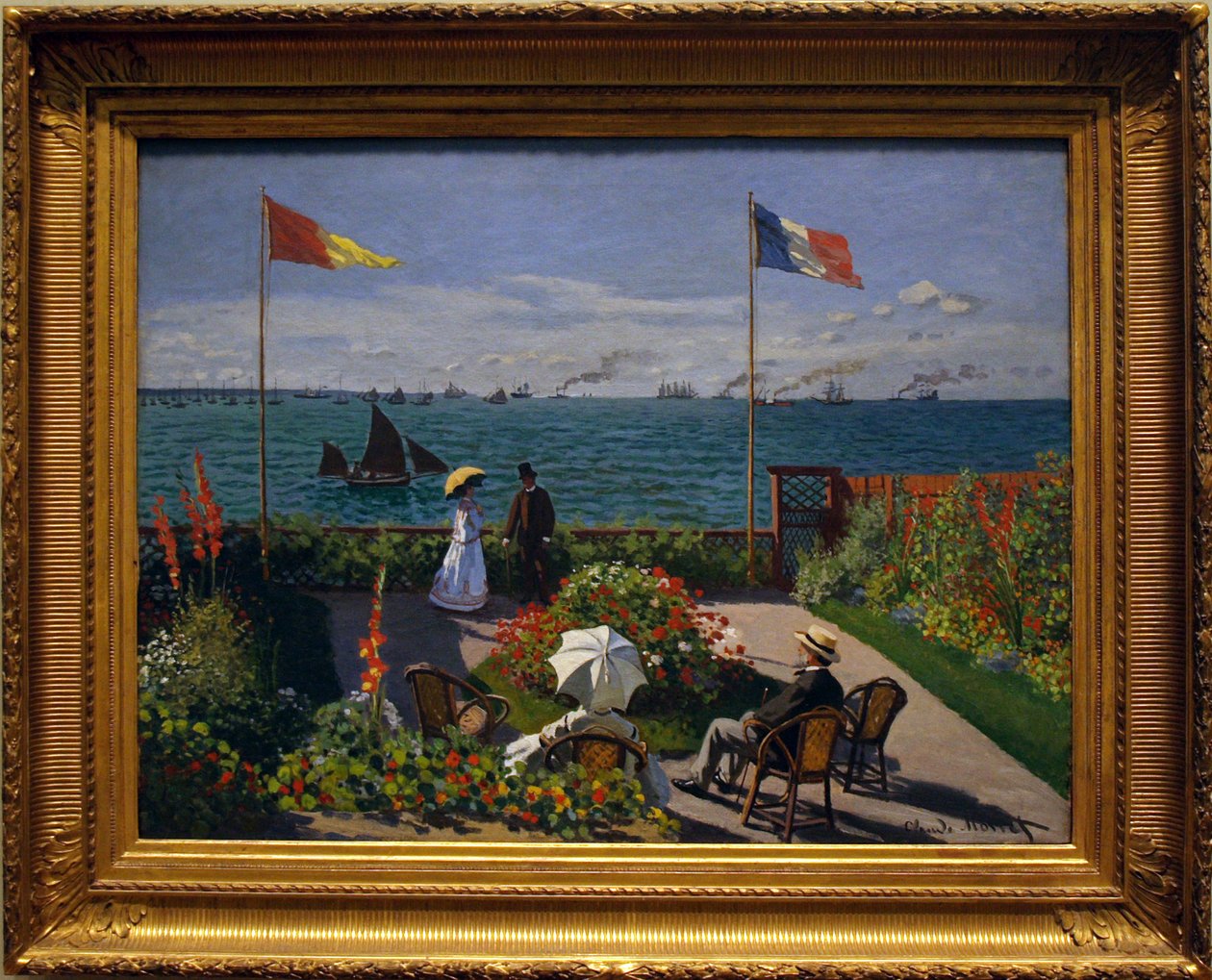Jardim em endereços de Sainte de Claude Monet