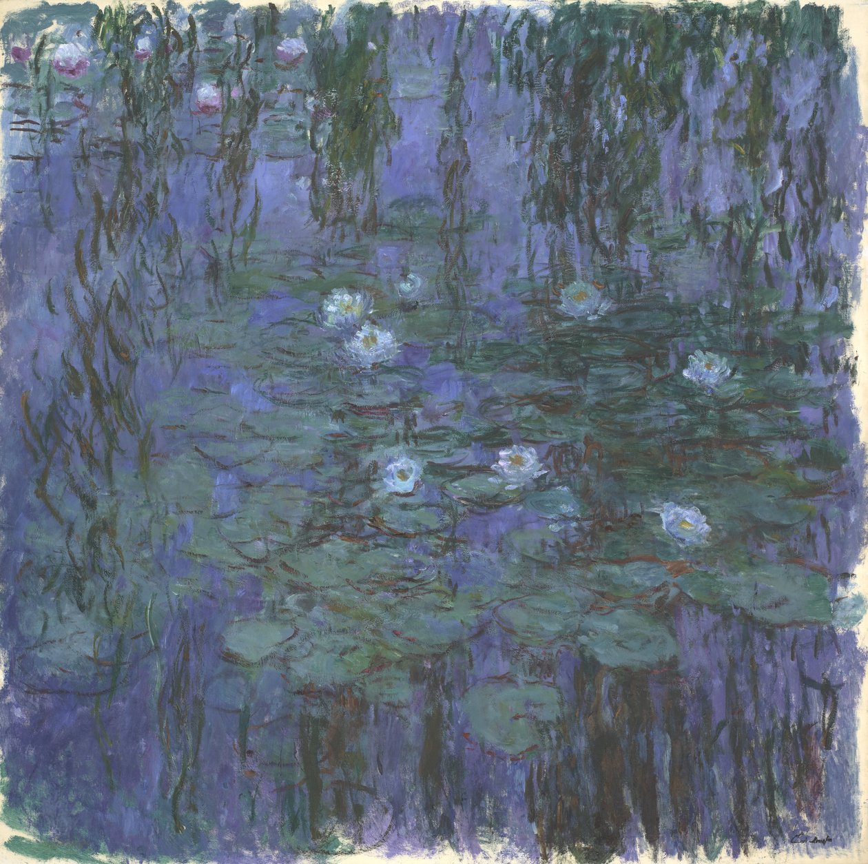 Lírios de água azul de Claude Monet