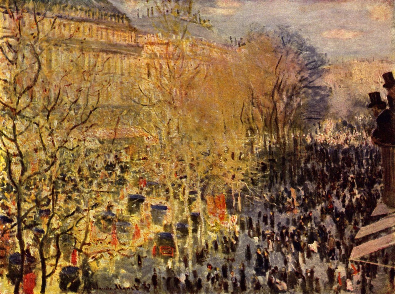 Boulevard des Capucines em Paris de Claude Monet