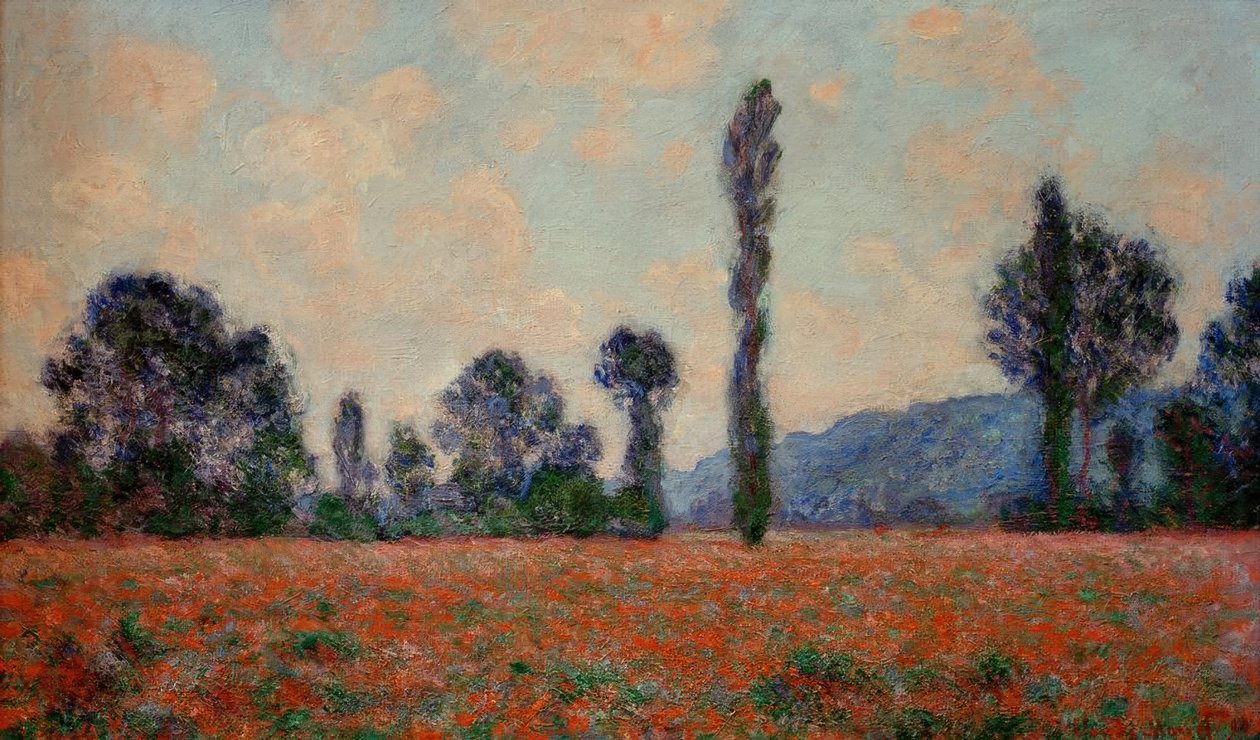 Campo de papoilas (Mohnfeld) de Claude Monet