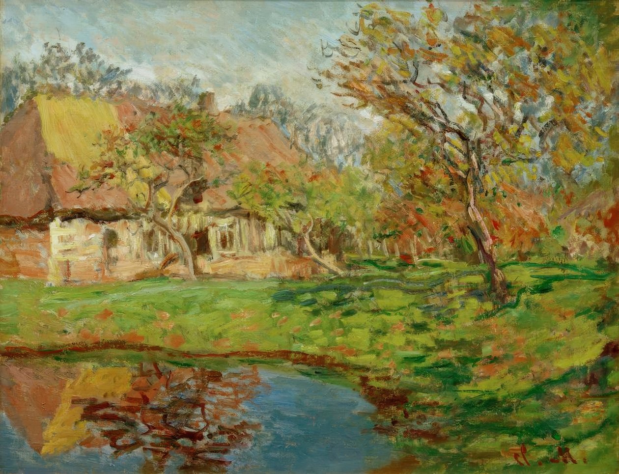 Casa de palha Norman de Claude Monet