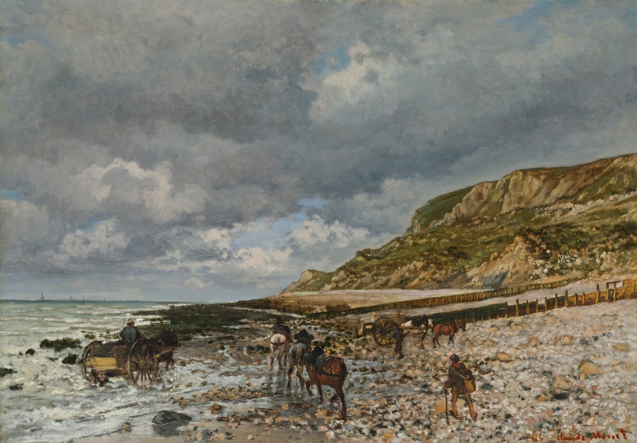 Cavalos na ponta da Hève de Claude Monet