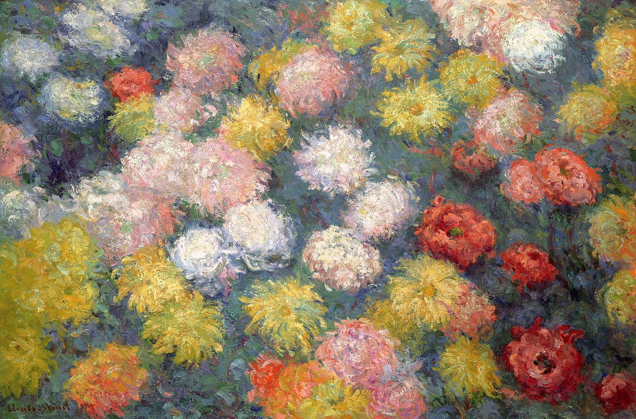 Crisântemos, 1897 de Claude Monet