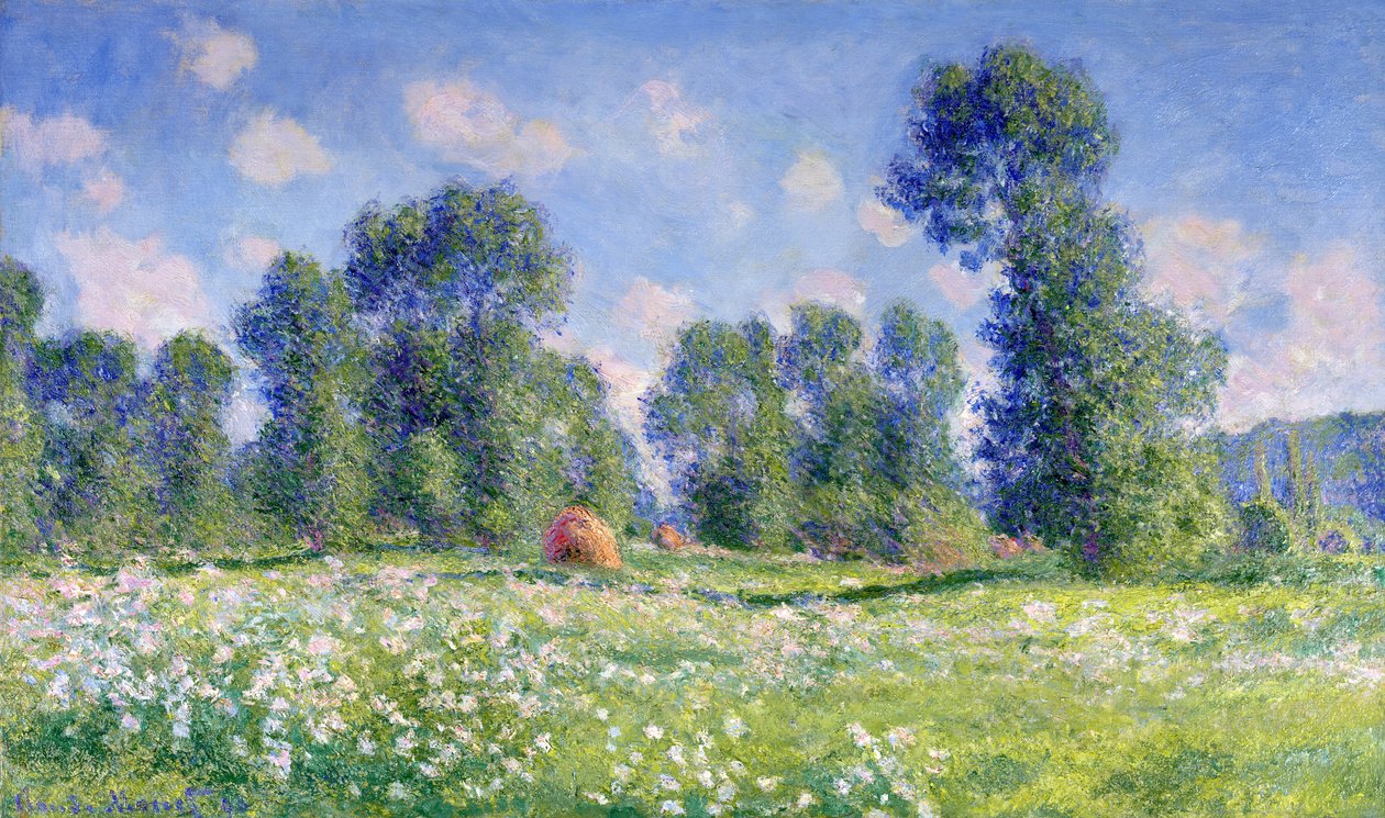 Efeito da primavera, Giverny, 1890 de Claude Monet