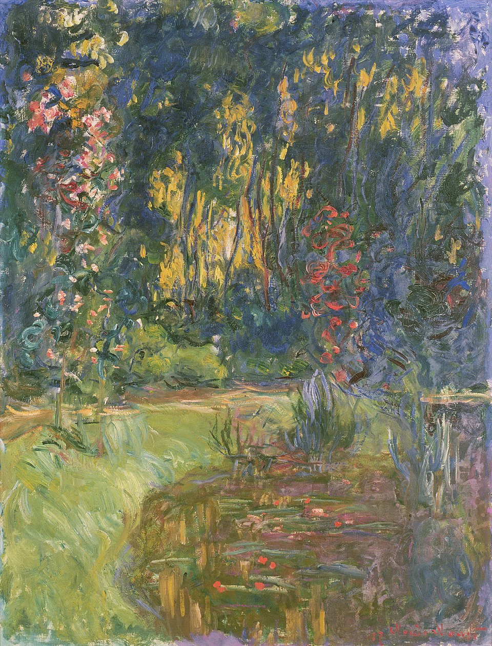 Jardim de Giverny, 1923 de Claude Monet