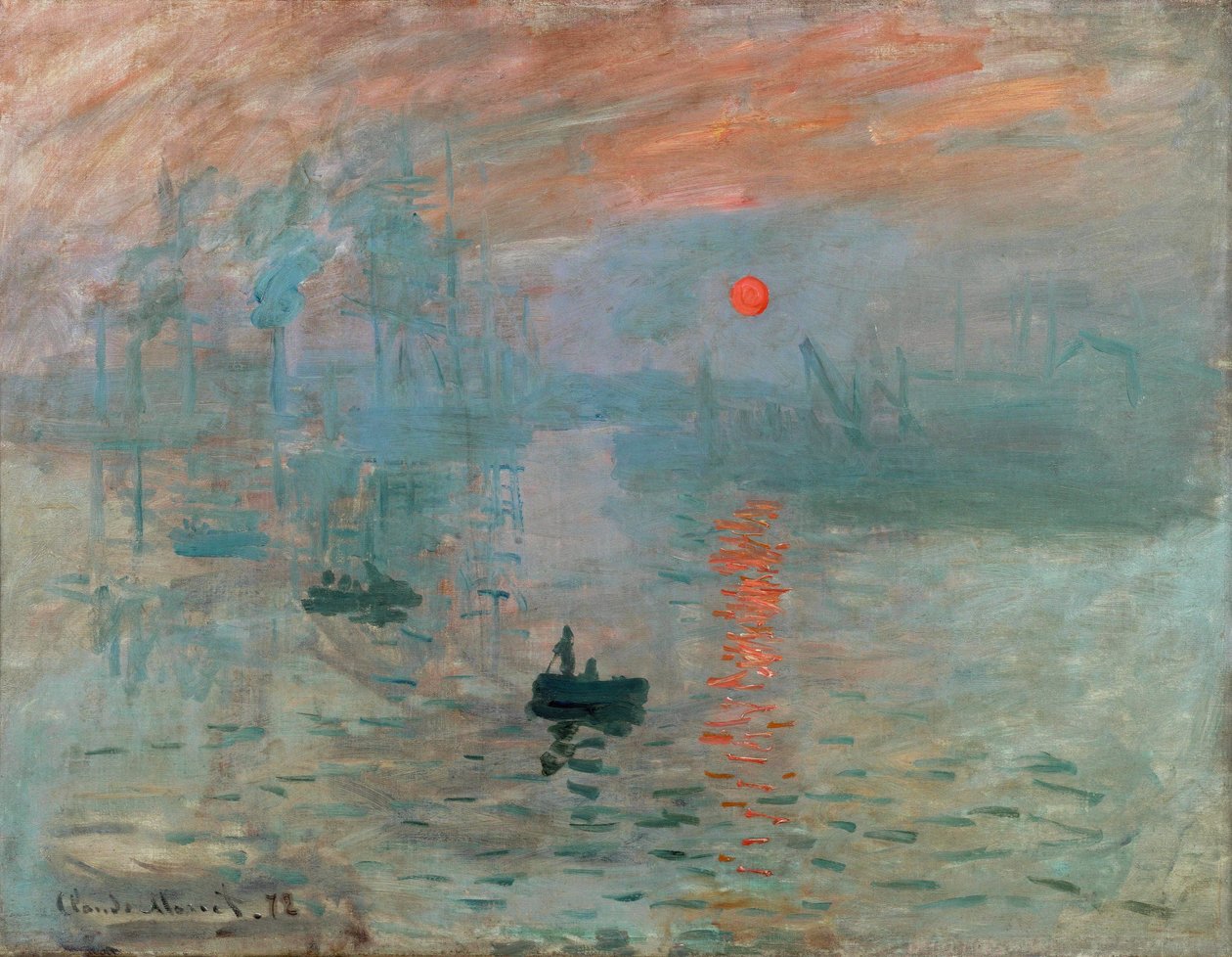 Impressão: Sunrise, 1872 de Claude Monet