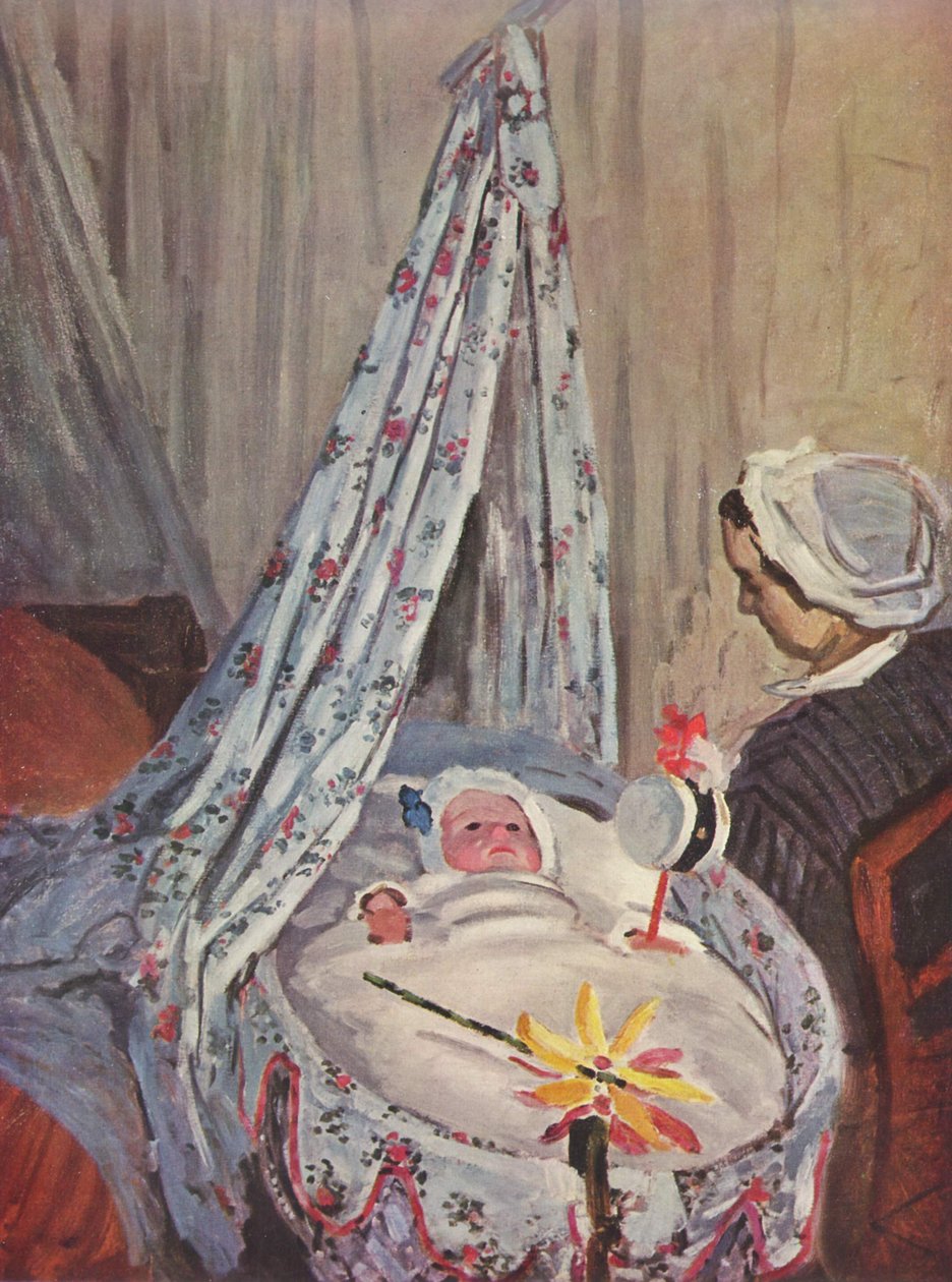Jean Monet em seu berço de Claude Monet