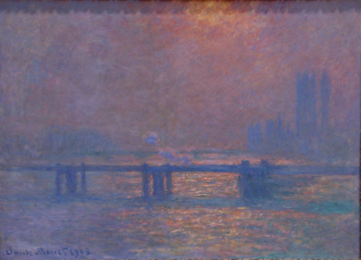 O Tâmisa na Charing Cross de Claude Monet