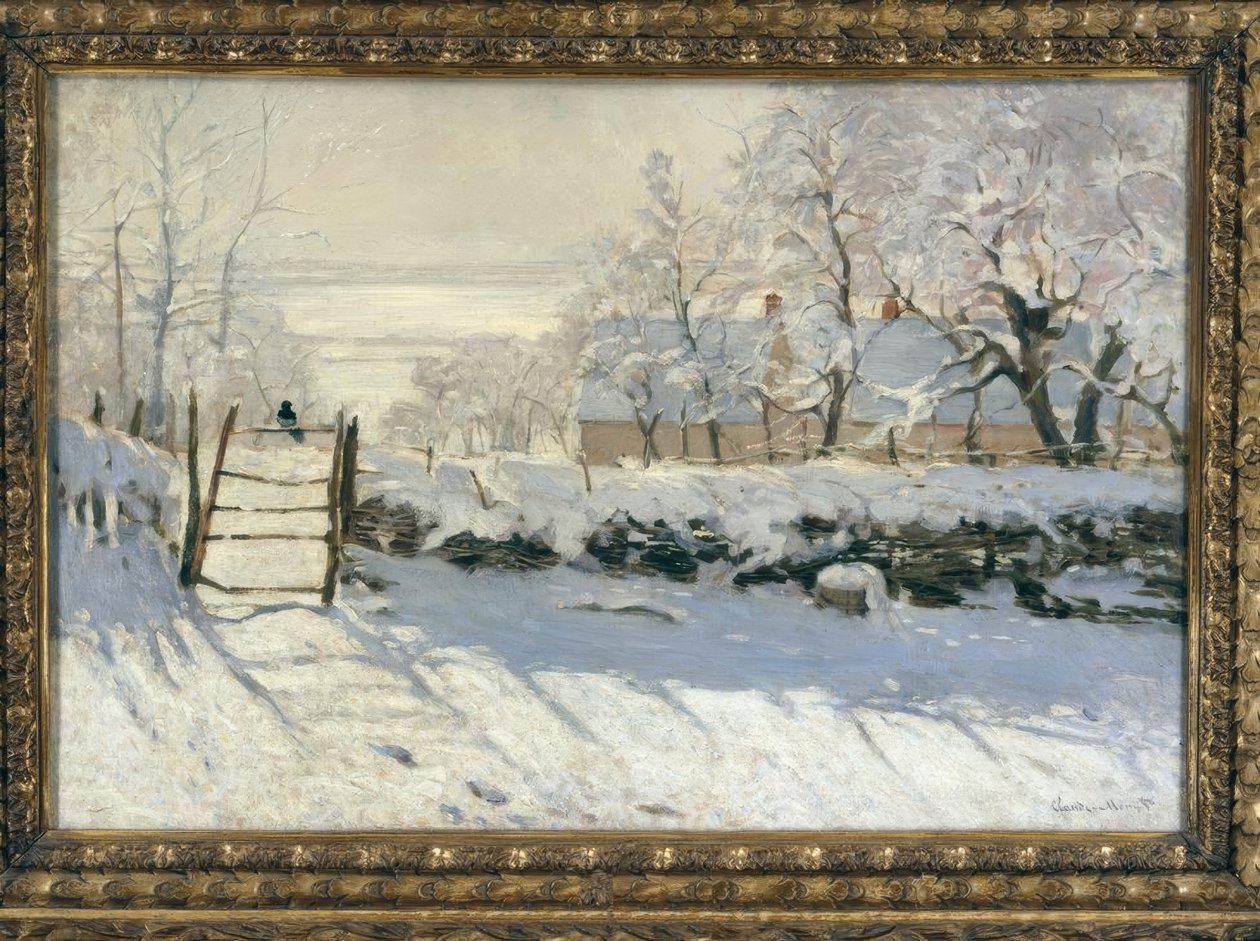 La pie (A pega) de Claude Monet