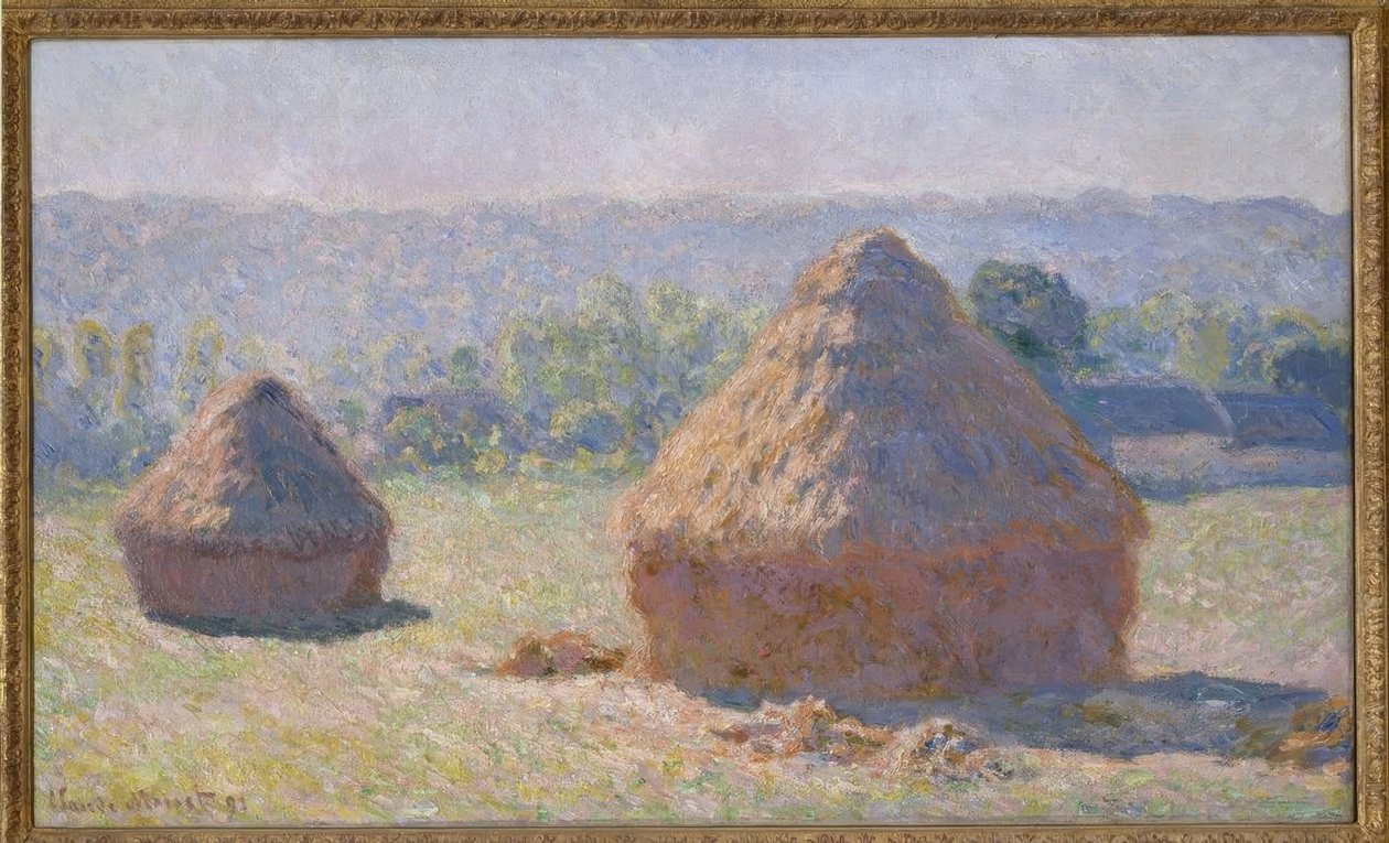 Os mós, fim do verão de Claude Monet