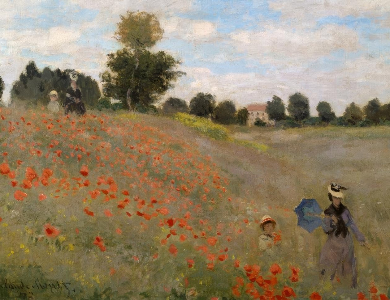 Papoilas em Argenteuil de Claude Monet