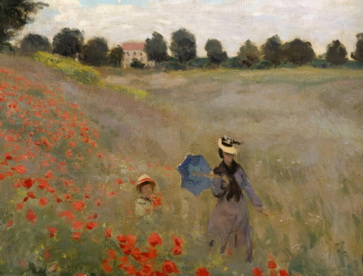 Papoilas em Argenteuil de Claude Monet