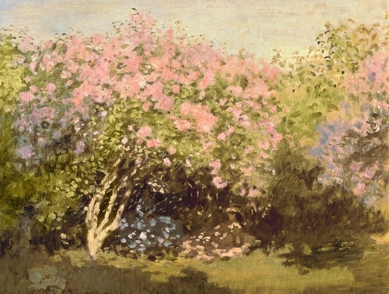 Lilac no sol, 1873 de Claude Monet