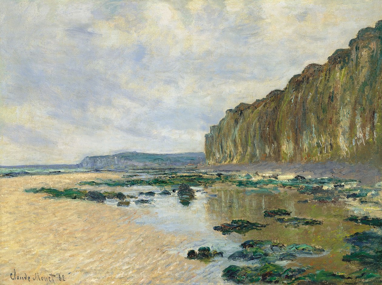 Maré baixa em Varengeville de Claude Monet