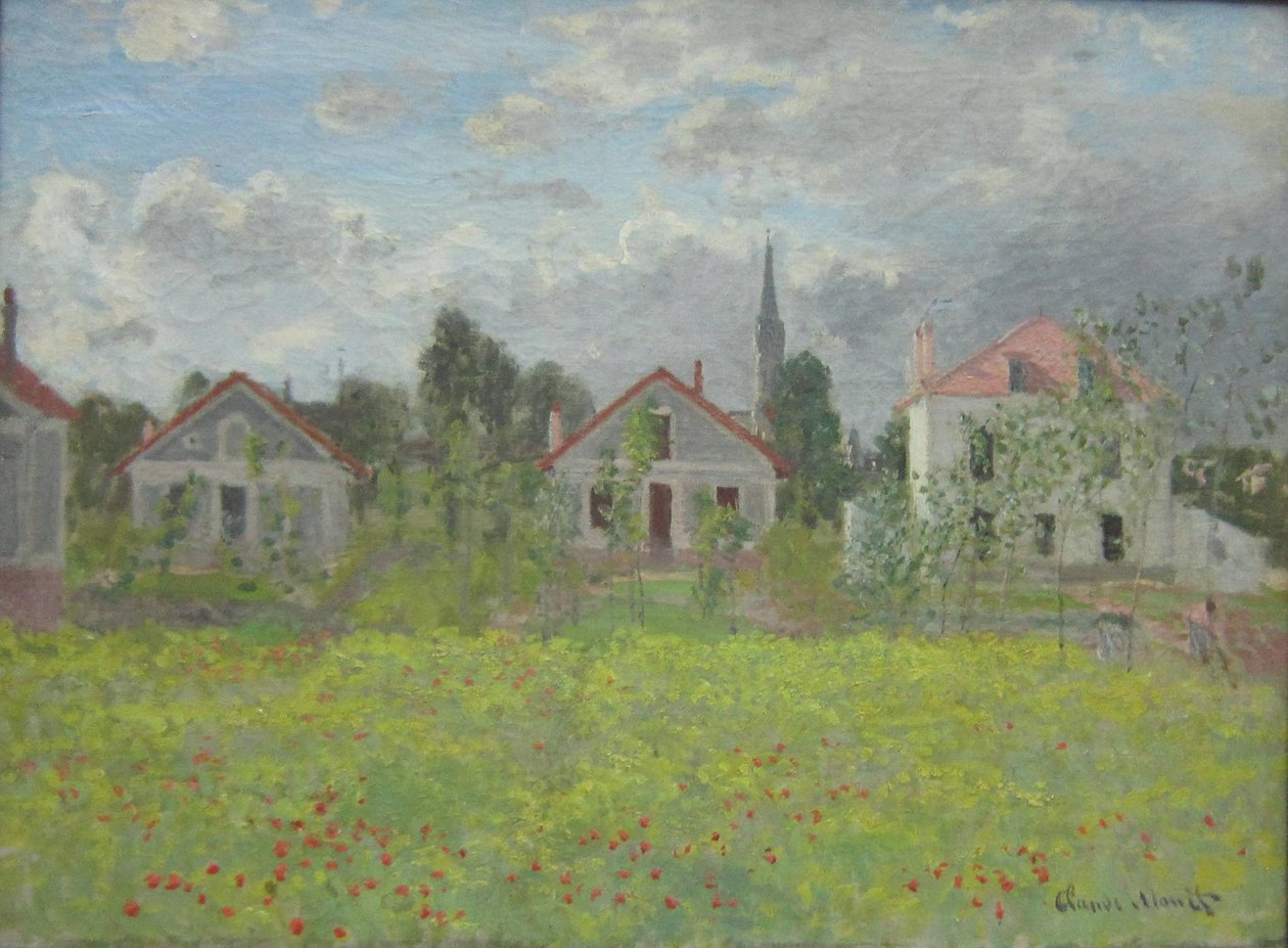 Casas em Argenteuil de Claude Monet