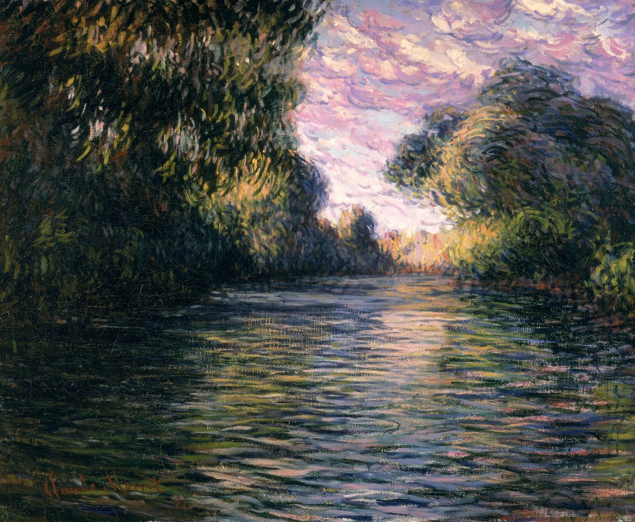 Manhã no rio Sena, 1897 de Claude Monet