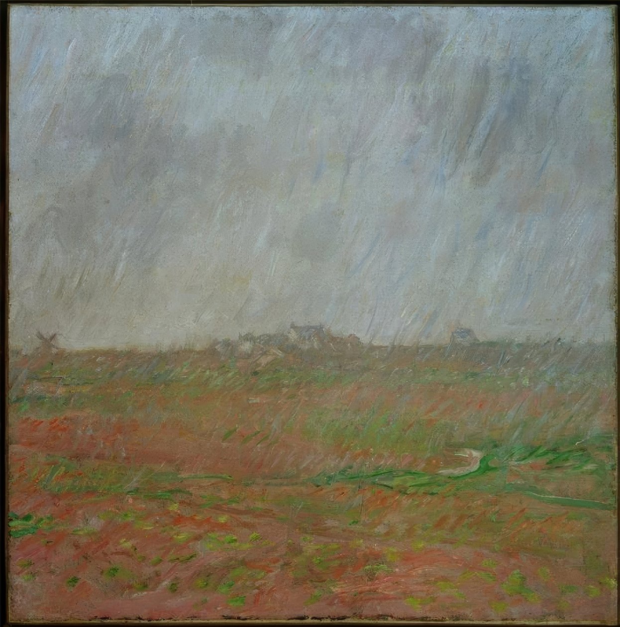 Chuva em Belle-Ile de Claude Monet