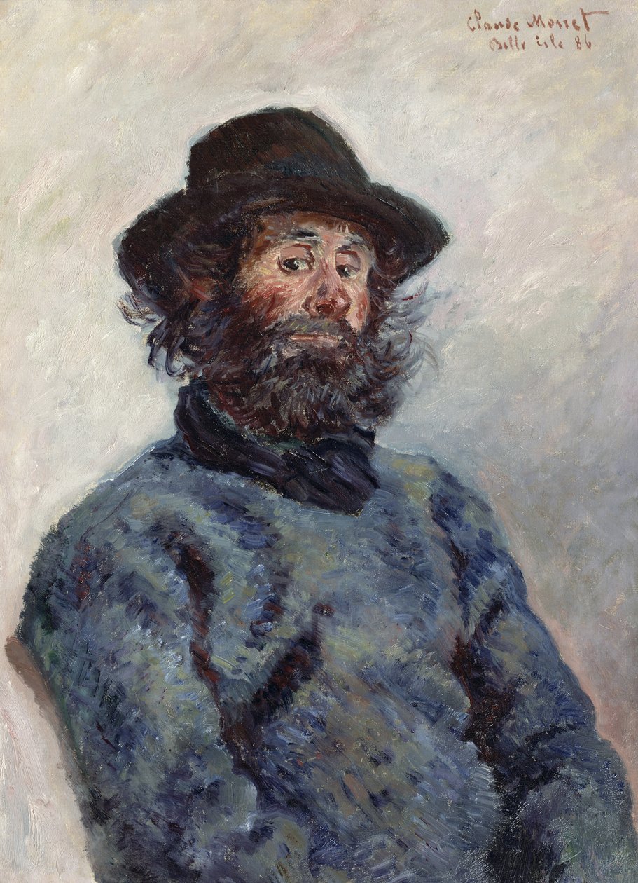 Poly, Pescador em Belle-Ile, 1886 de Claude Monet