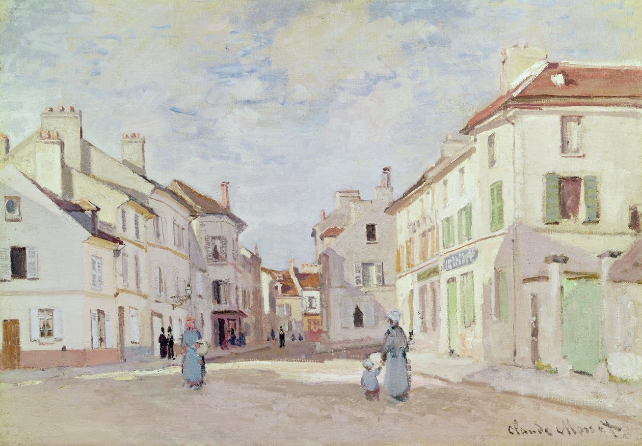 Rue de la Chaussee em Argenteuil de Claude Monet