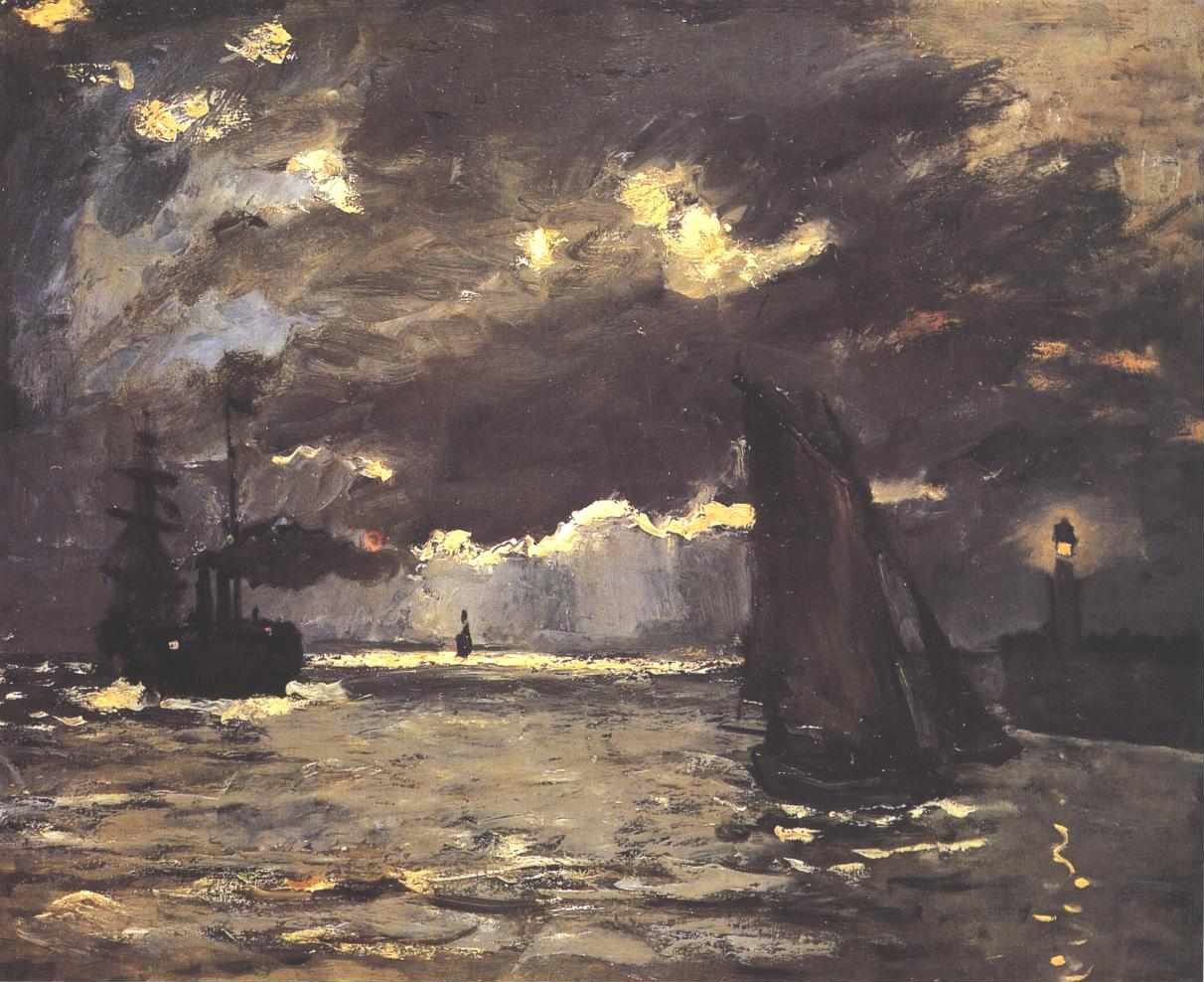 Efeito noturno de fruits de Claude Monet