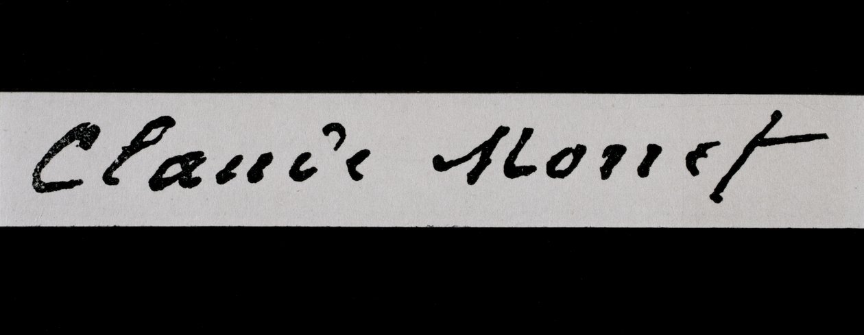 Assinatura de Claude Monet (tinta no papel) de Claude Monet