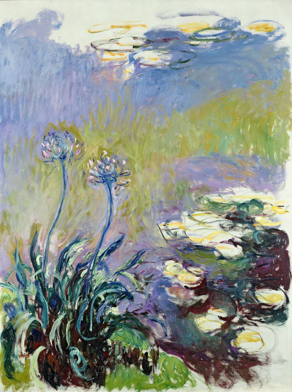 O Agapanthus, 1914-17 de Claude Monet
