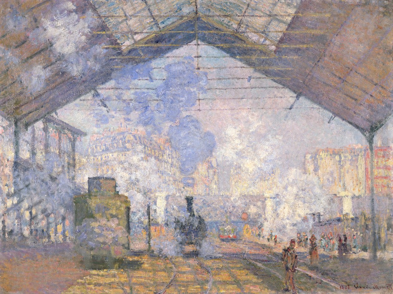 A estação de St. Lazare, 1877 de Claude Monet