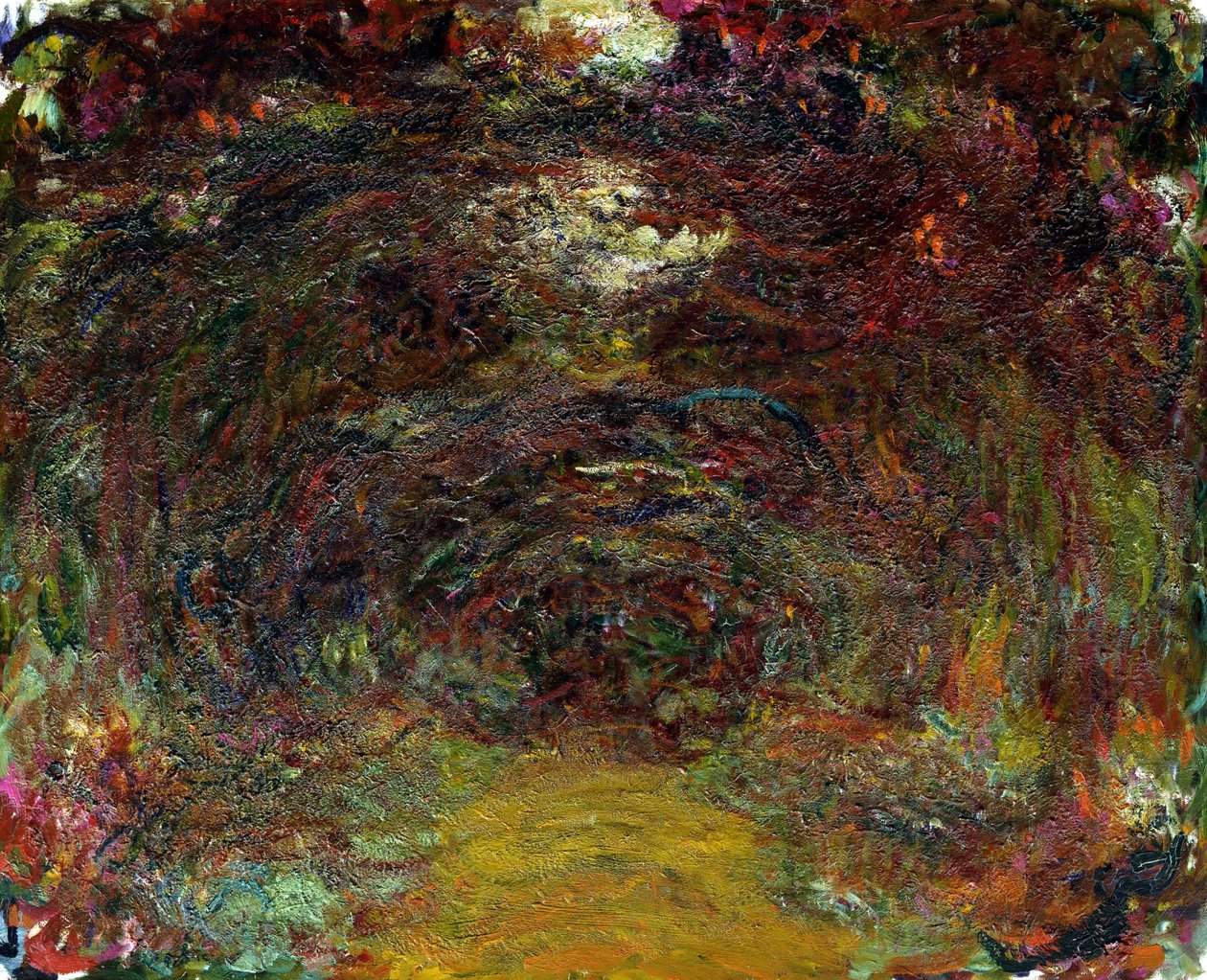 O caminho da rosa, 1920-22 de Claude Monet