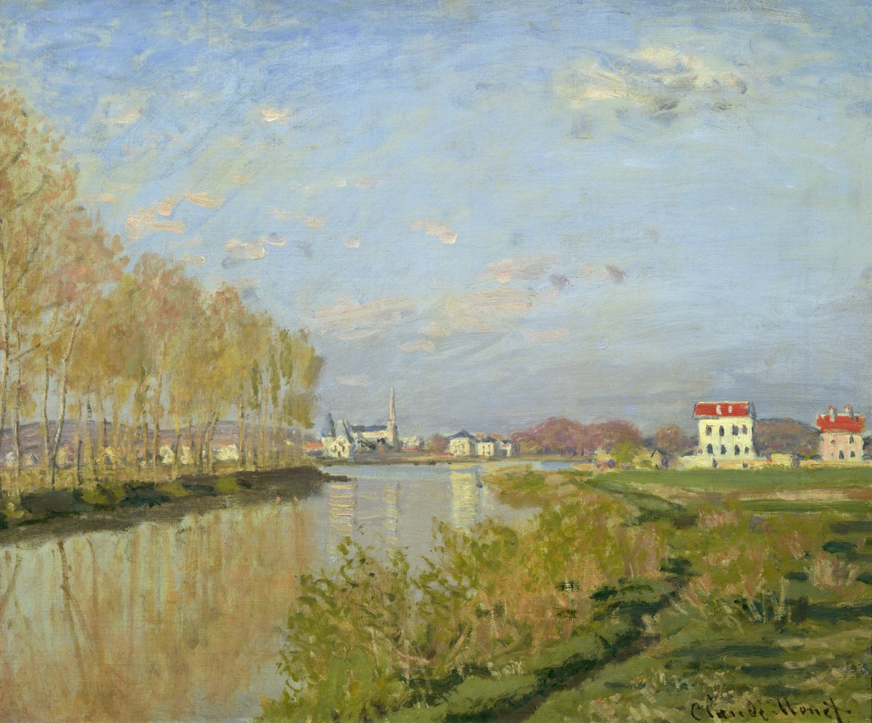O Sena em Argenteuil, 1873 de Claude Monet